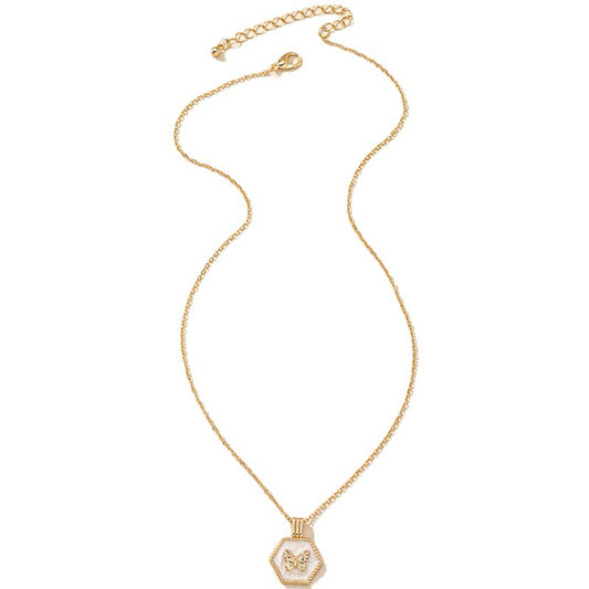 Golden Butterfly Mori Clavicle Necklace - Vienna Verve Collection