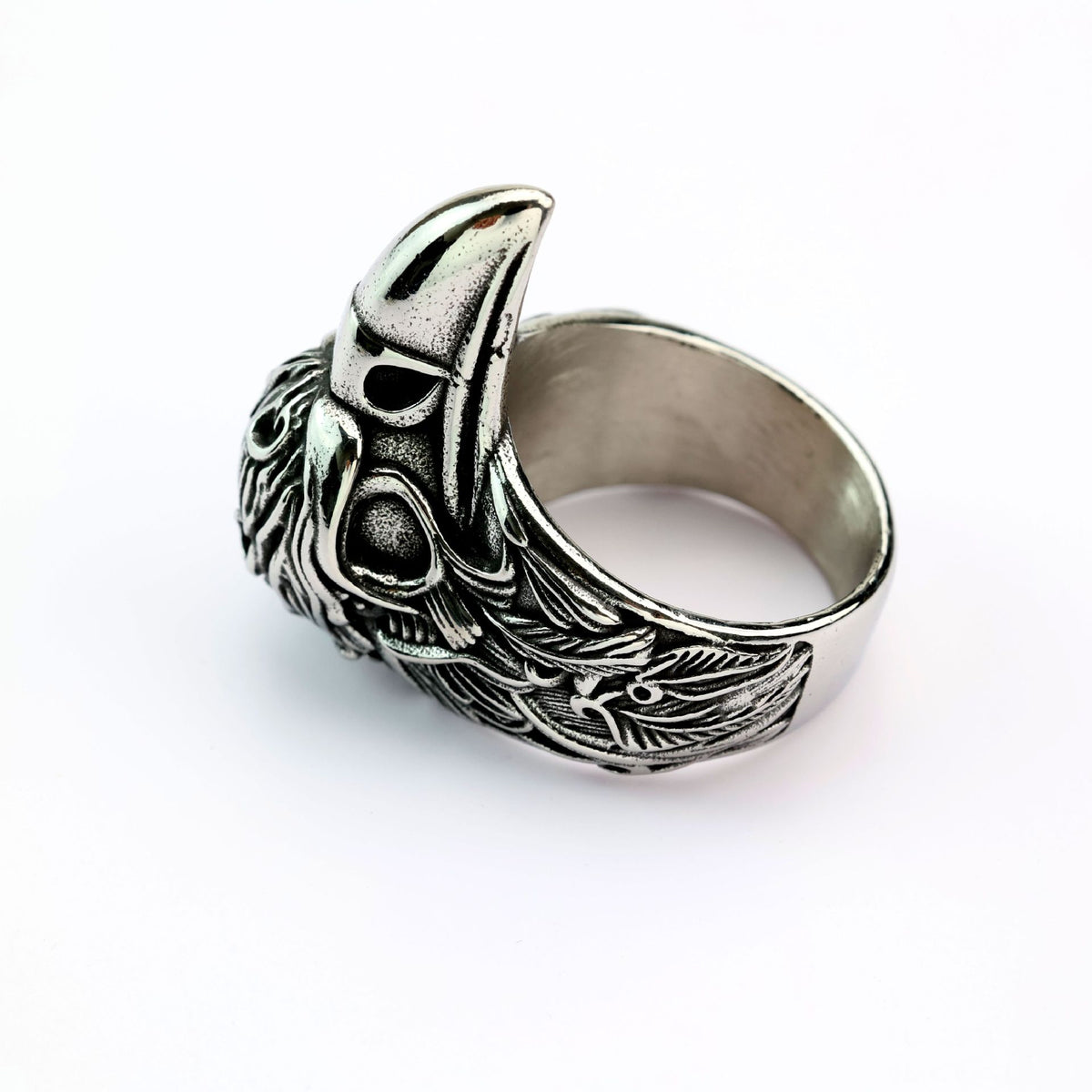 Vintage Eagle Stainless Steel Men's Ring