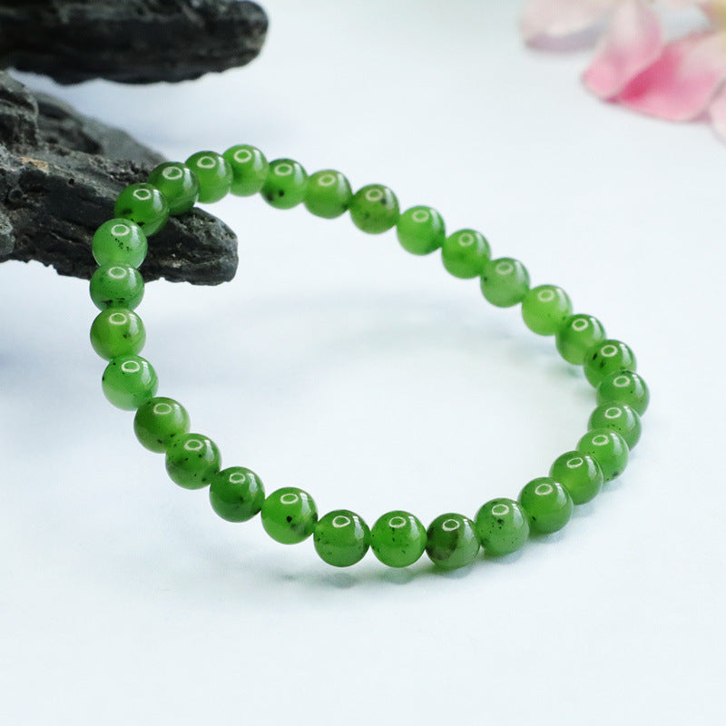 Fortune's Favor Sterling Silver Jade Bracelet