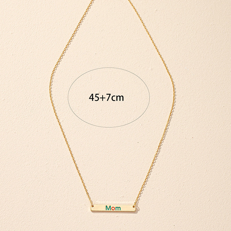 Stylish Letter Necklace with Niche Design for Trendy Women