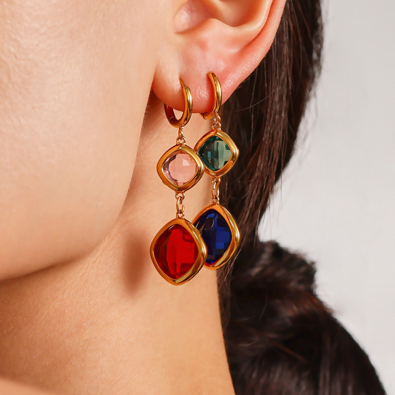 Planderful Czech Glass Earrings For Women Luxury Jewelry