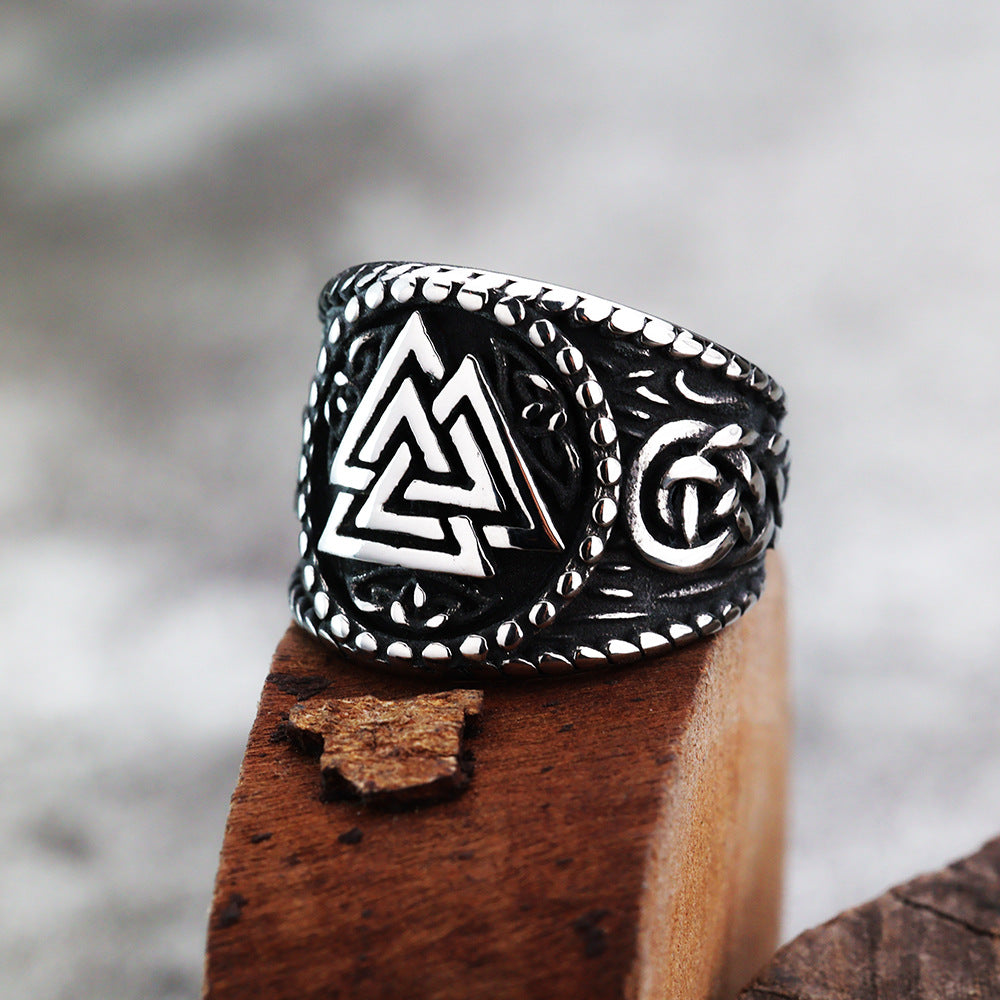 European and American Jewelry Wholesale Men's Titanium Steel Ring