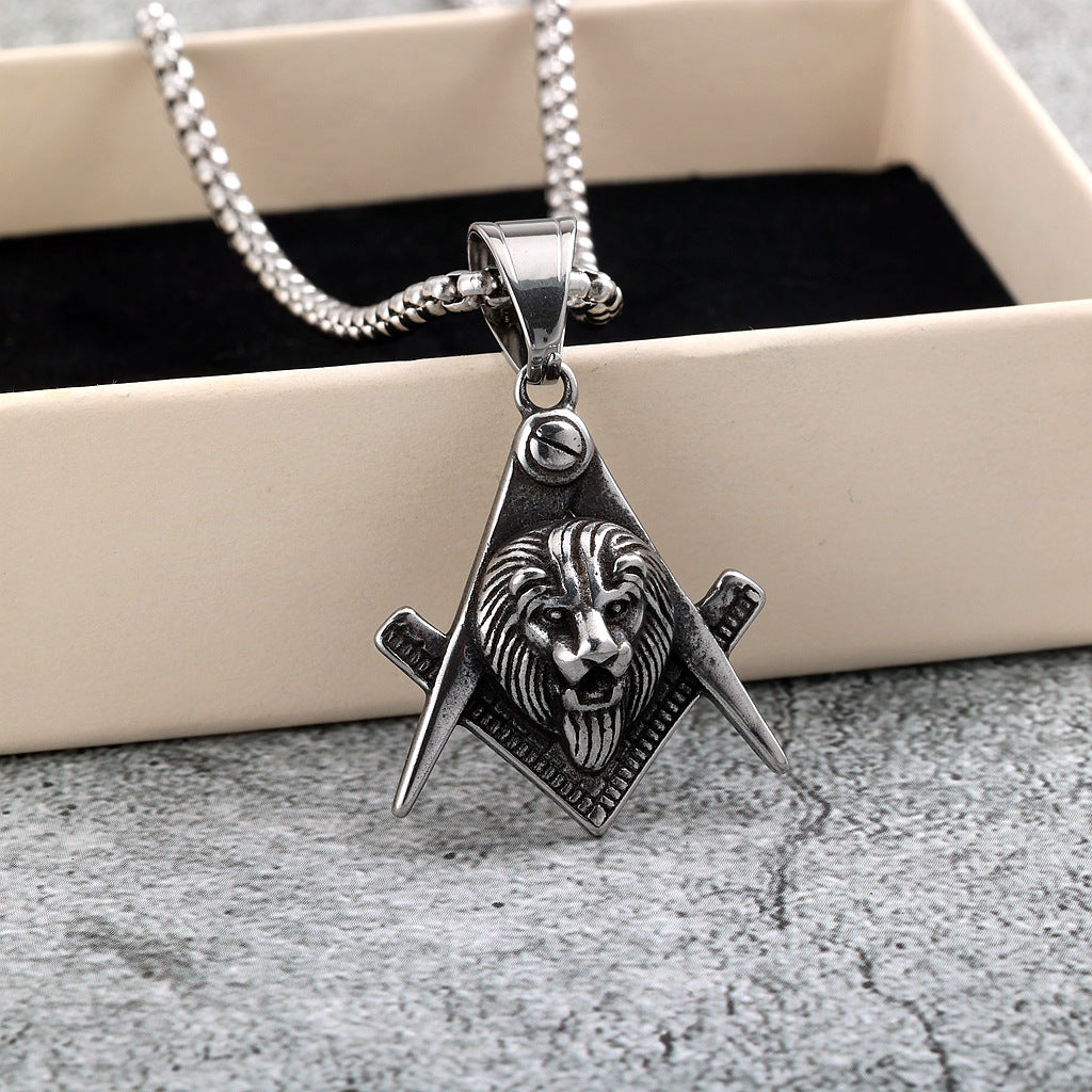 Punk Retro Stainless Steel Pendant Necklace