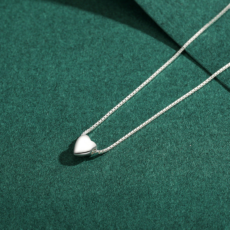 Simple Sterling Silver Love Necklace