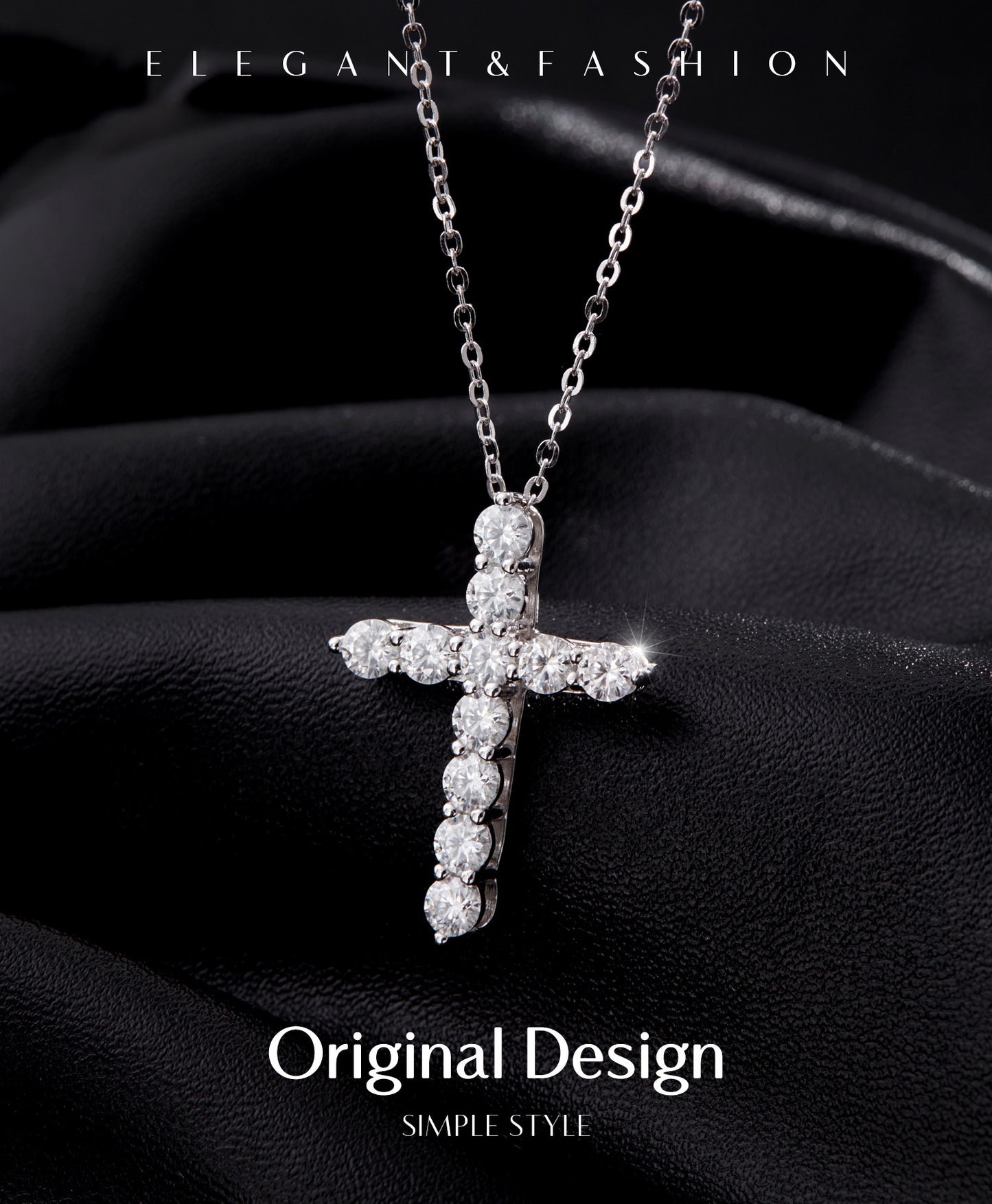 Planderful Moissanite Diamond Necklace – Exquisite Light Luxury Design