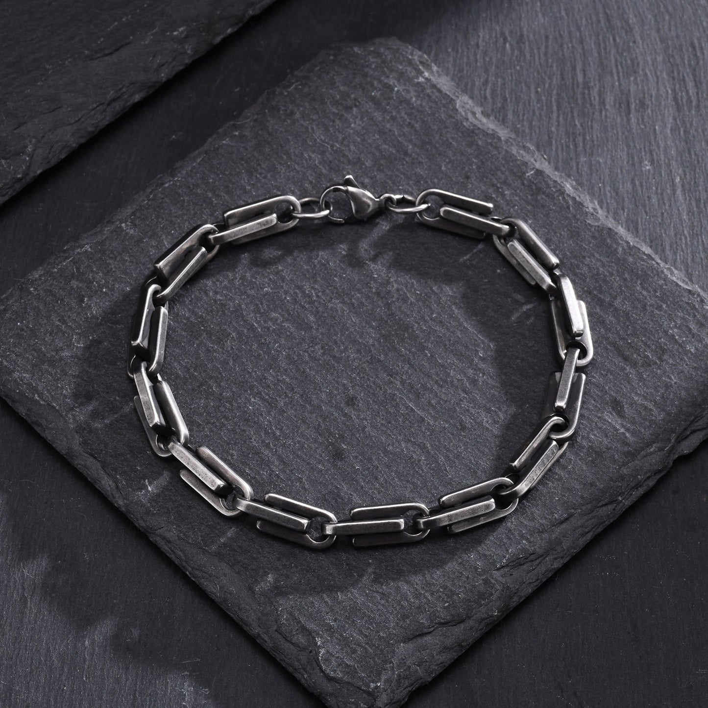 Hip Hop Stainless Steel Handmade Chain Bracelet for Men