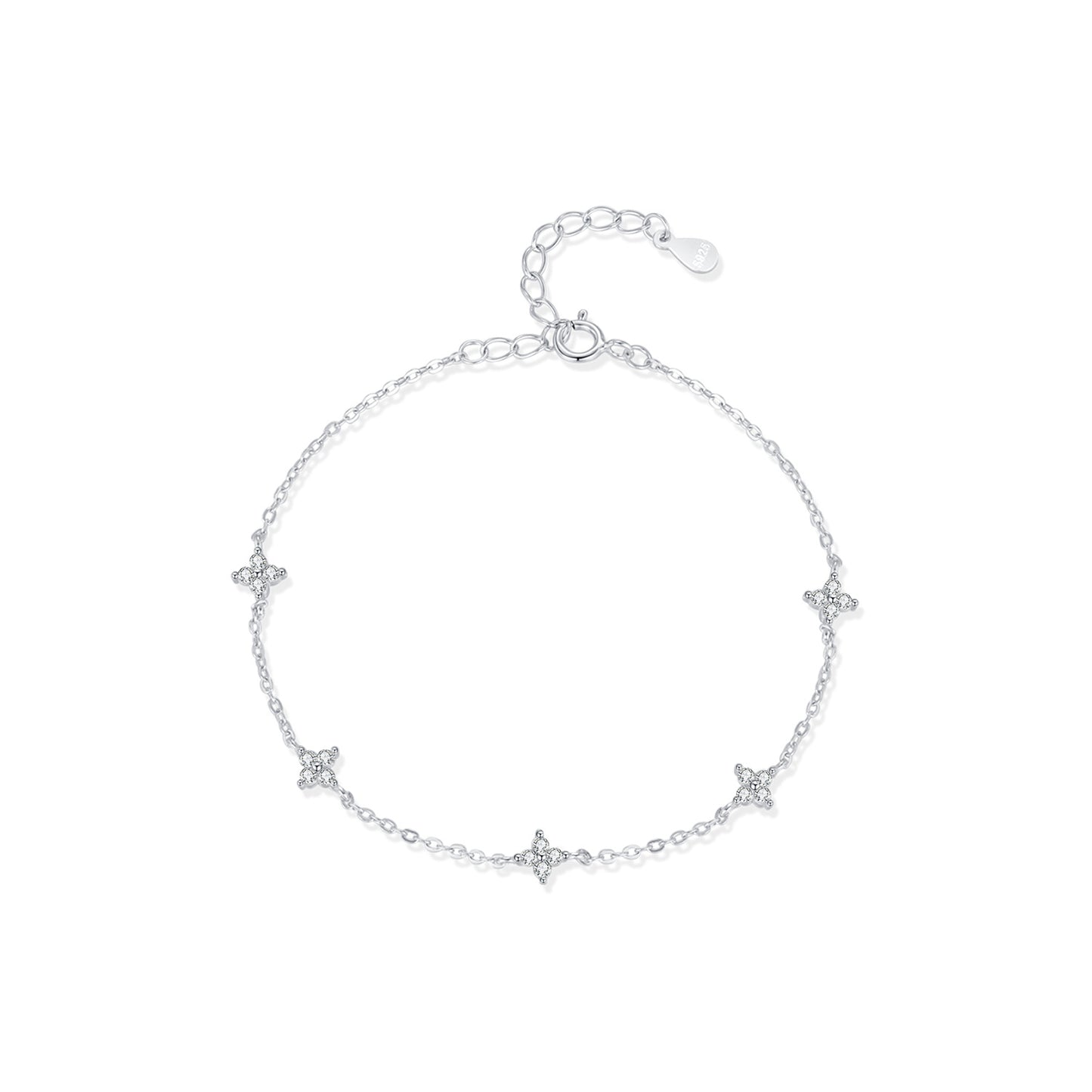 Planderful Everyday Genie Bracelet – Elegant Four-Leaf Clover Design