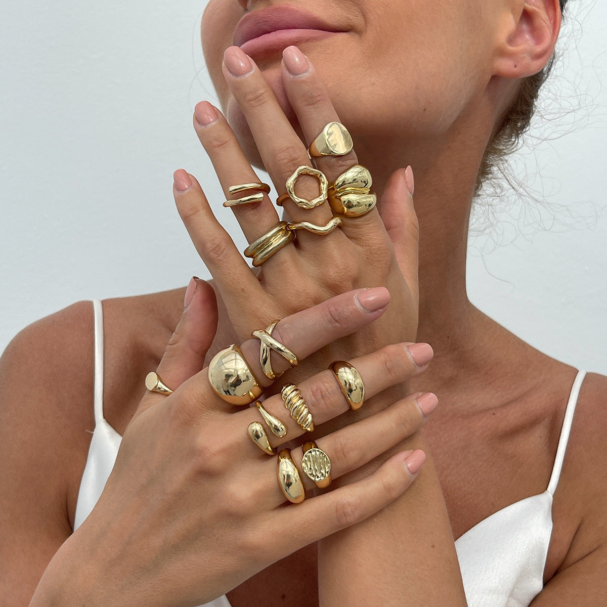 Planderful Vienna Verve Ring – Adjustable Geometric Design