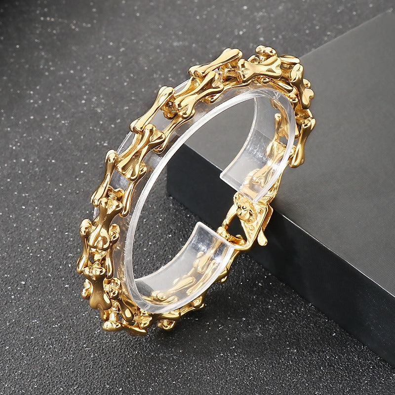 Personalized Skull Buckle Bracelet For Men Planderful