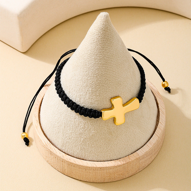 Planderful Vienna Verve Bracelet – Fashionable Versatile Metal Cross Design