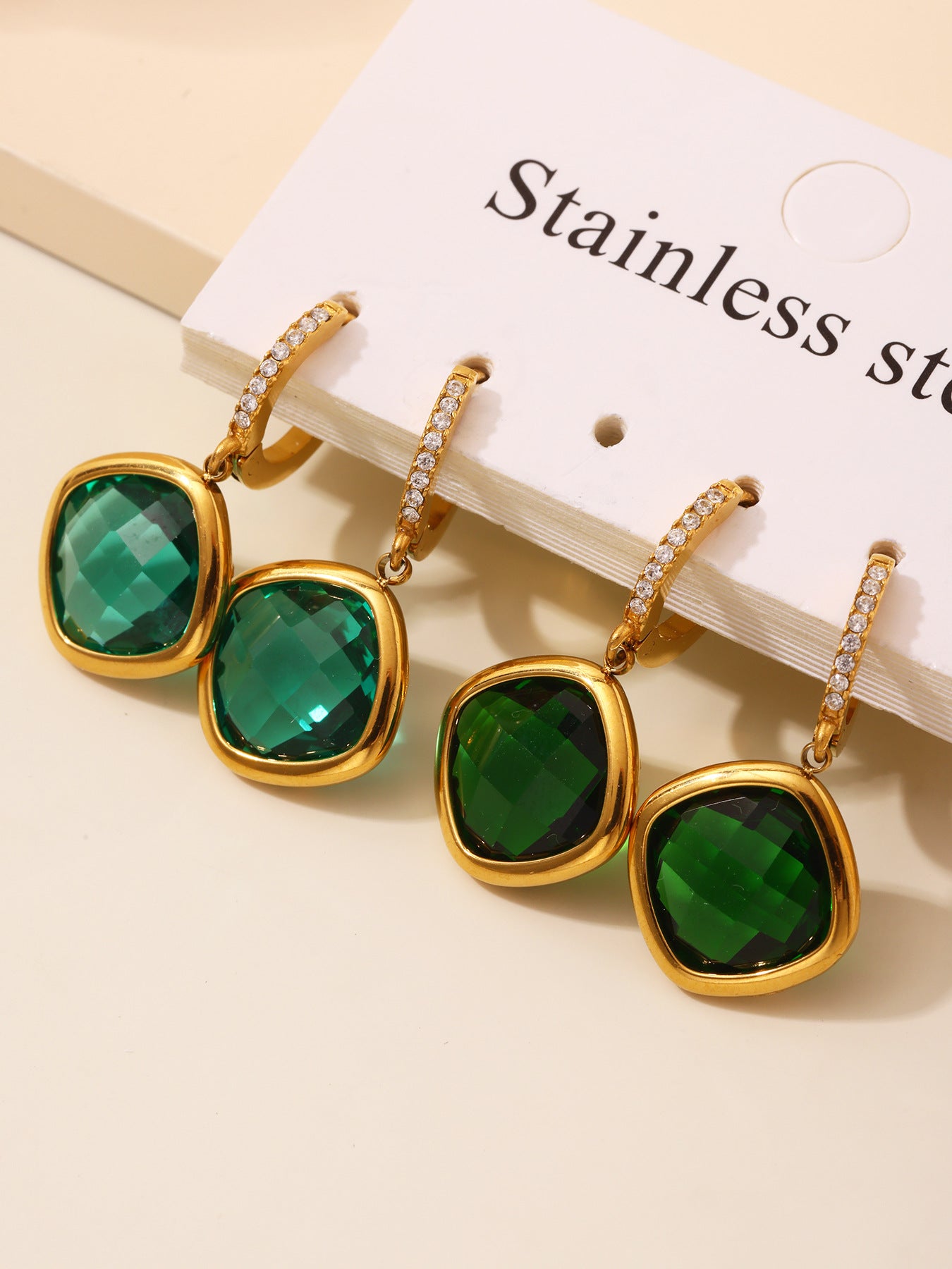 Planderful Everyday Genie Czech Glass Zircon Earrings Women