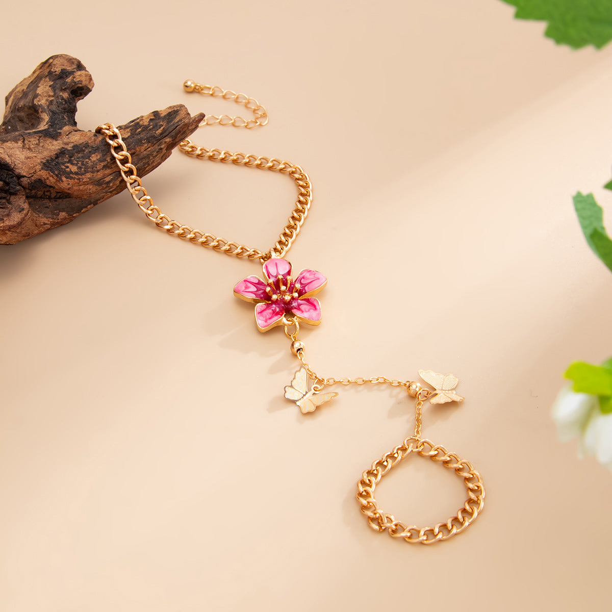 Planderful Butterfly Pendant Bracelet For Women Elegant Flower Motif Vienna Verve Collection Everyday Statement Jewelry