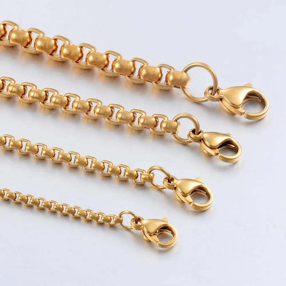 Planderful Jewelry Stainless Steel Pearl Chain Necklace