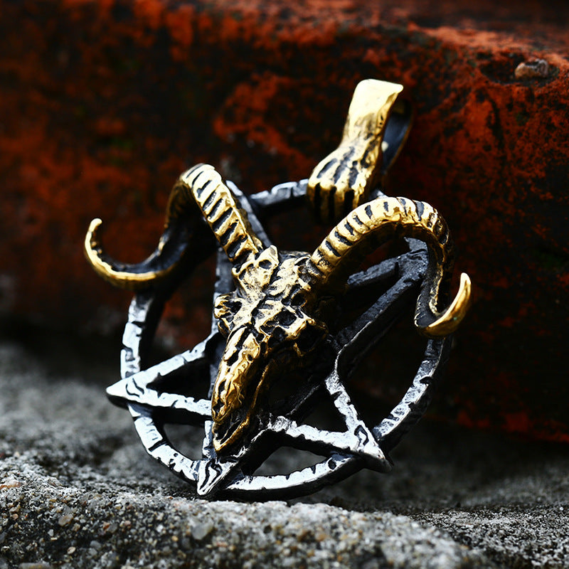Stainless Steel Pendant – Pterosaur Satan Pendant. Necklace