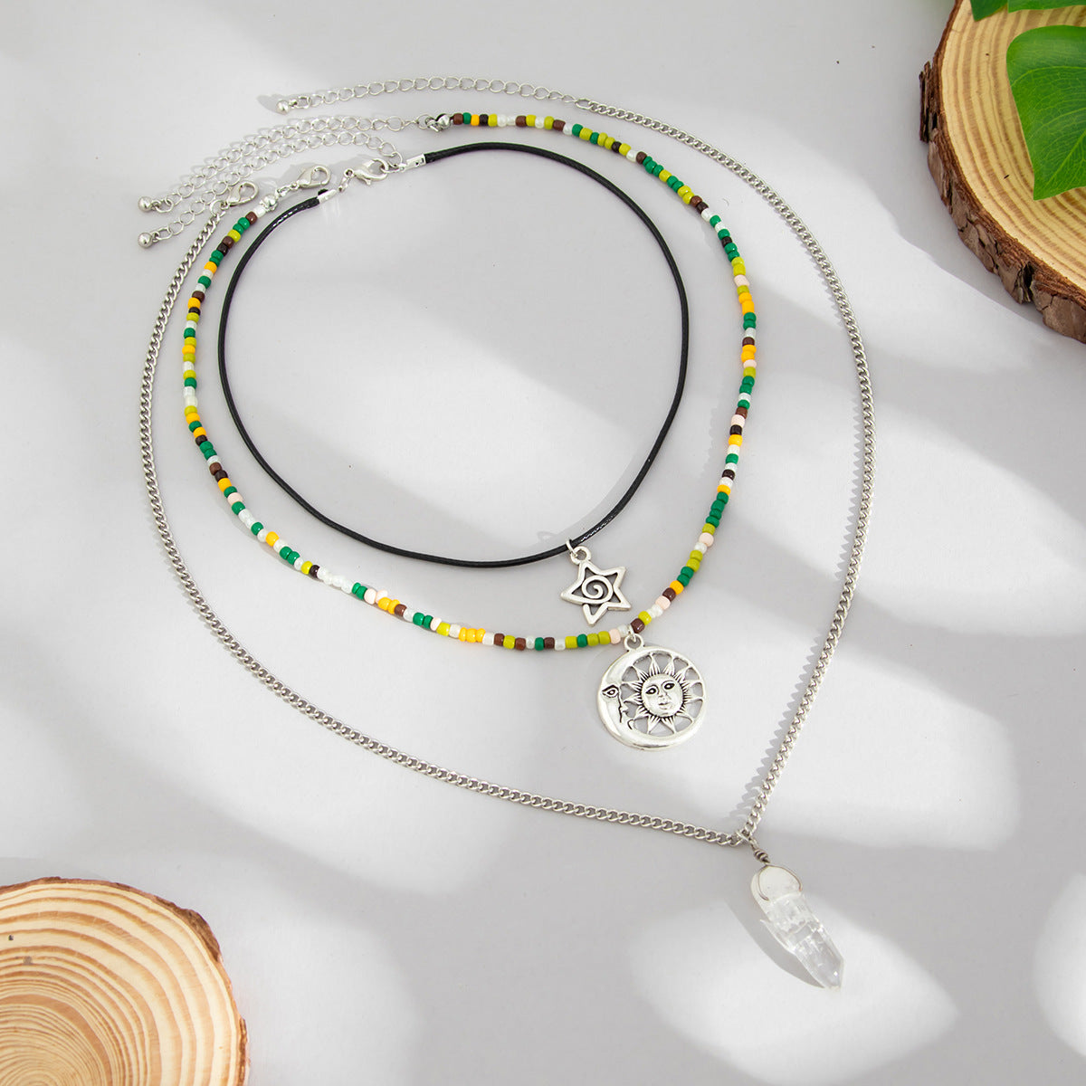 Planderful Vienna Verve Necklace – National Retro Multi-Layer Design