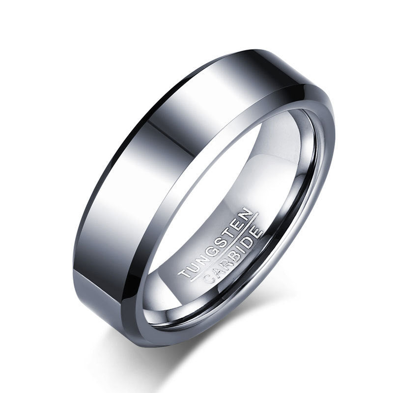 New Jewelry Wholesale Tungsten Steel Men's Ring Korean Edition