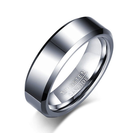 New Jewelry Wholesale Tungsten Steel Men's Ring Korean Edition