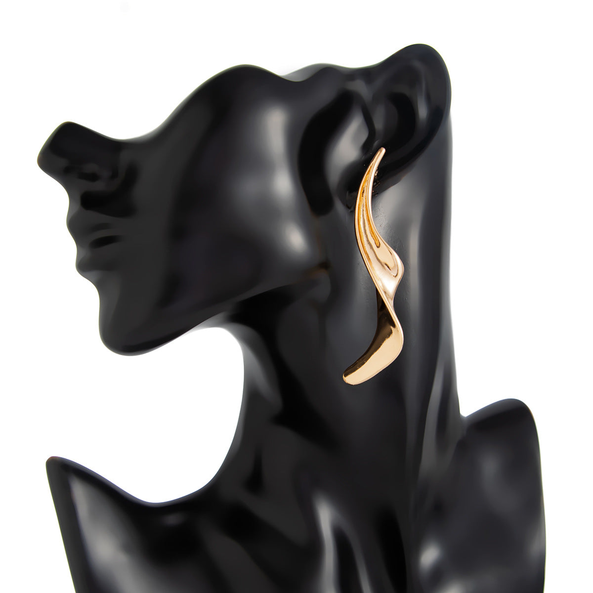 Planderful Vienna Verve Liquid Design Water Drop Earrings For Women Contemporary Stud Jewelry