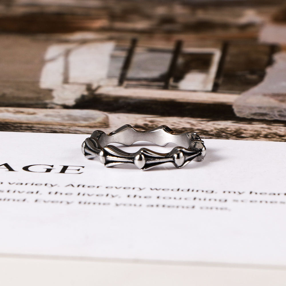 Titanium Steel Ring Small Trend Girls Jewelry Size 5 To 9