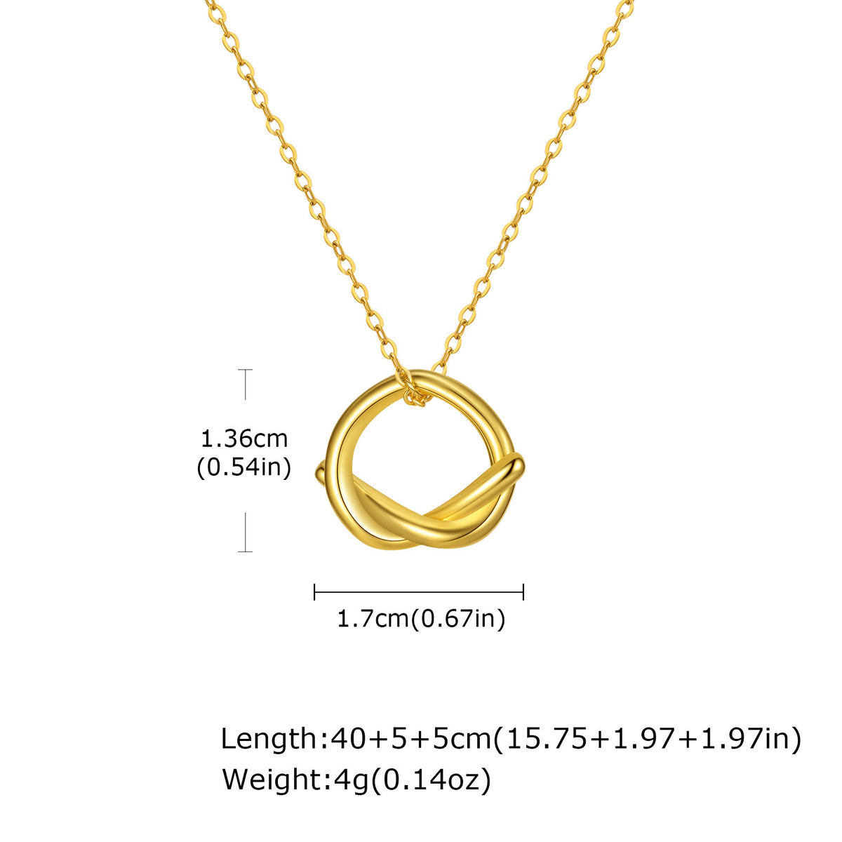 Geometric Braided Minimalist Copper Pendant