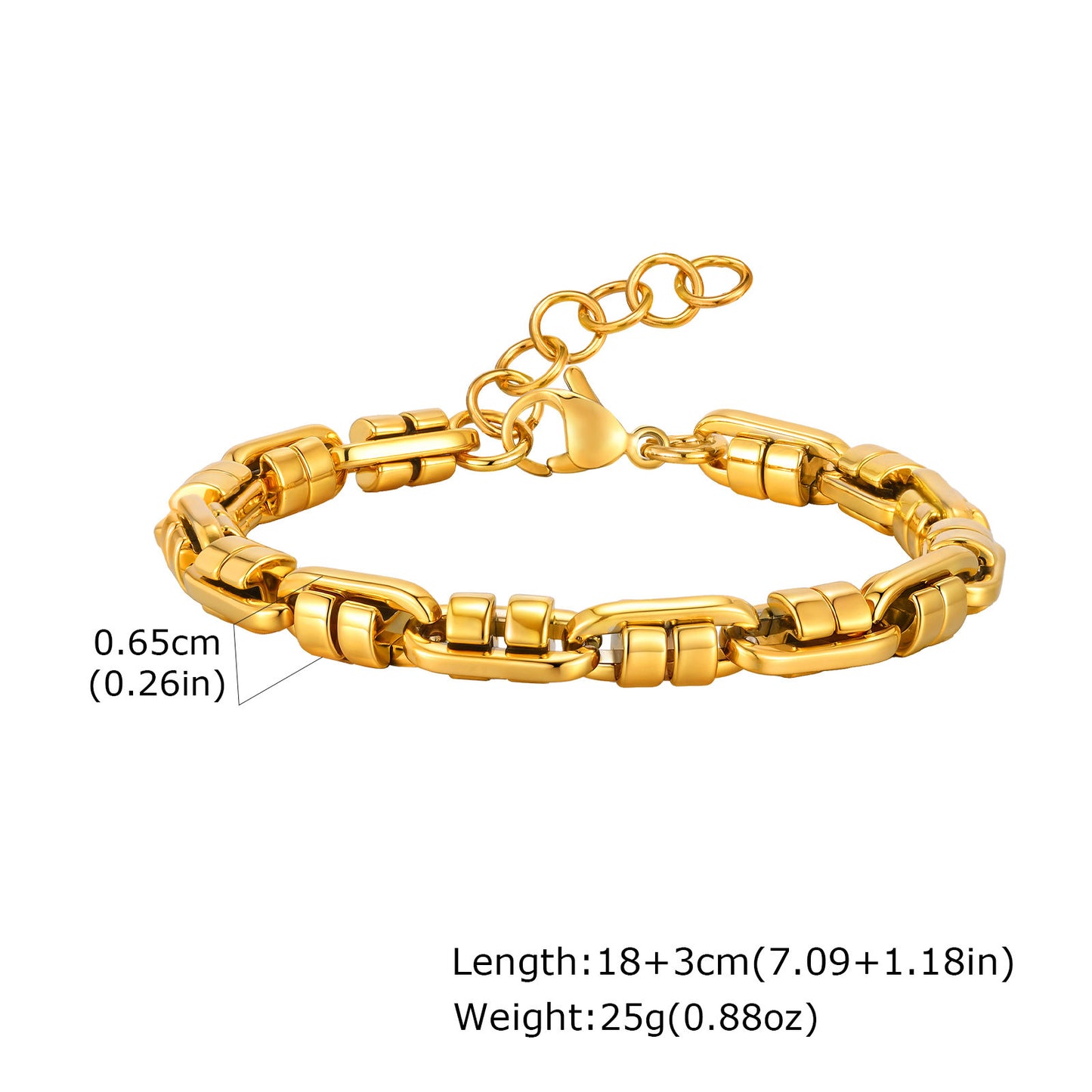 Planderful Mens Stainless Steel Bracelet Handmade For Men