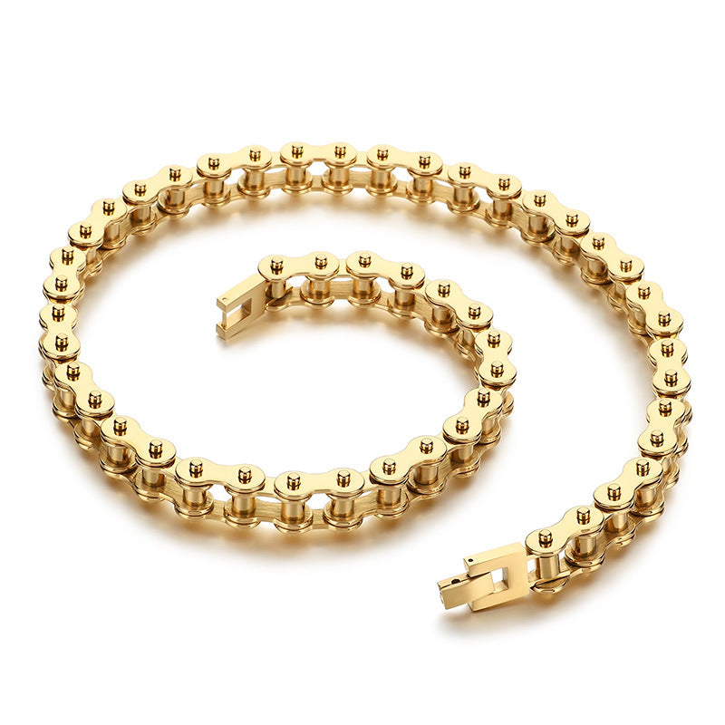 Planderful Personalized Bicycle Chain Necklace For Men
