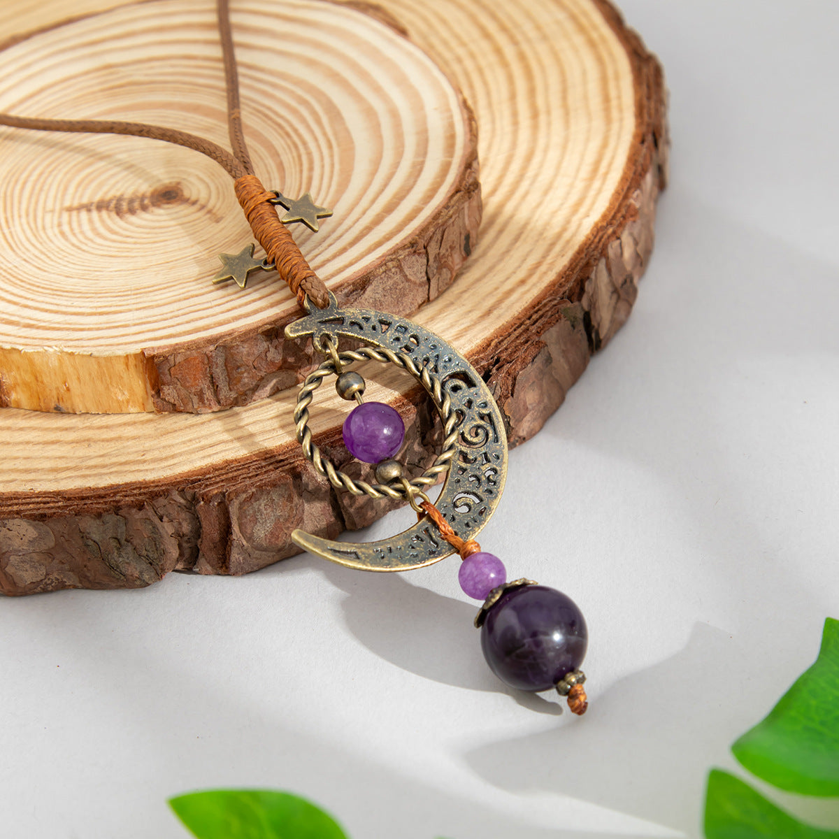 Planderful Vienna Verve Necklace – Unique National Style Hollow Moon Pendant