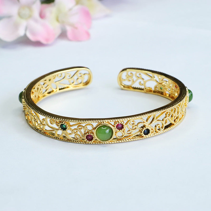 Hetian Jasper Open Bangle
