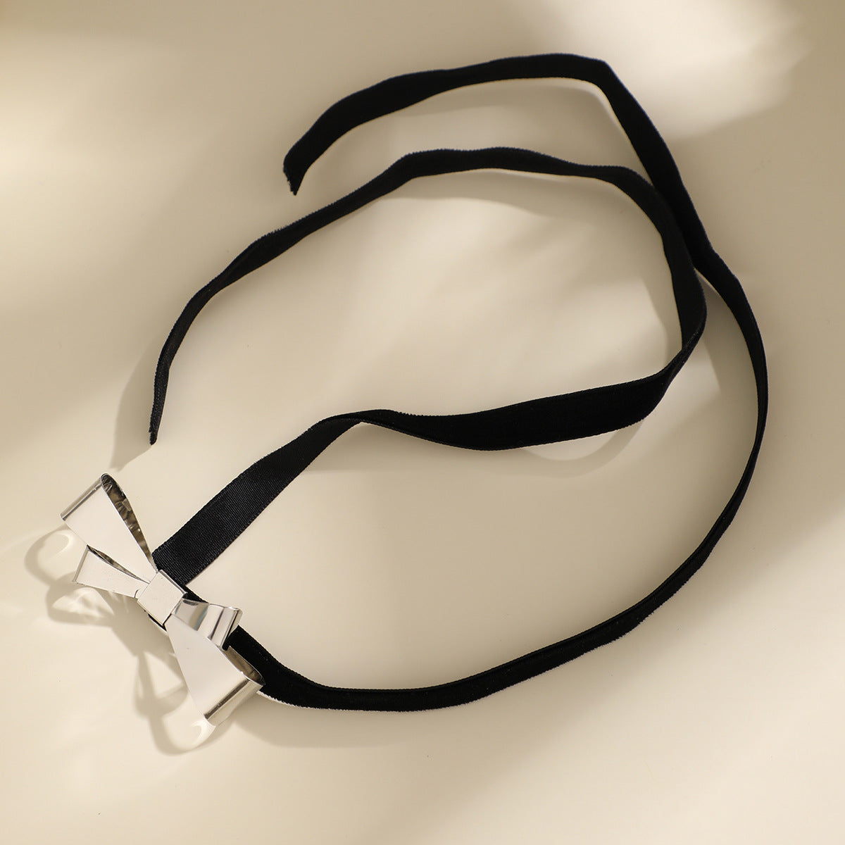 Velvet Bow Pendant Necklace - Vienna Verve Collection