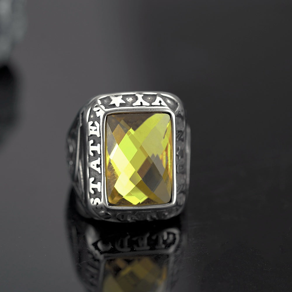 European And American Jewelry Wholesale Men's Titanium Steel Ring