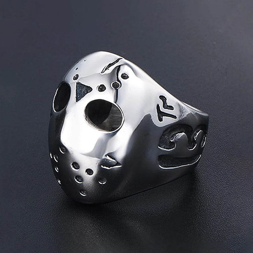 Punk Skull Viking Stainless Steel Ring