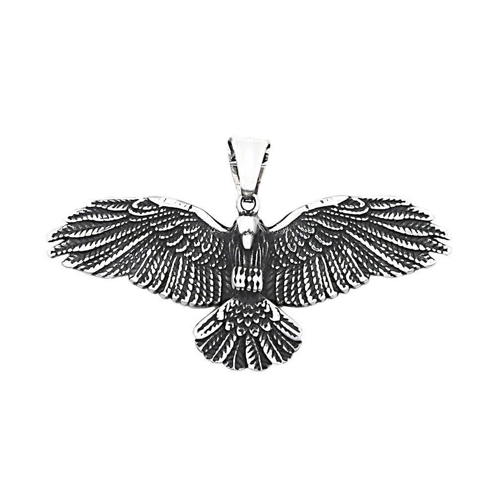 Punk Viking Eagle Stainless Steel Men's Pendant Necklace