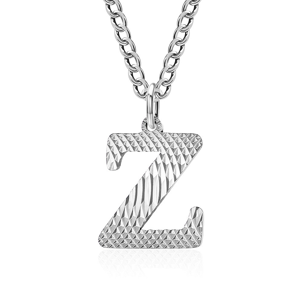Planderful Everyday Genie Gold Plated Letter Surname Pendant For Couples Unisex Premium Magazine Style Jewelry