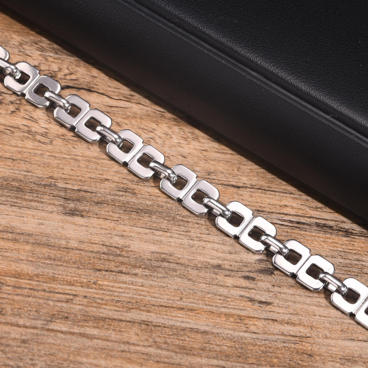 Men's Stainless Steel Infinity Handmade Chain Bracelet