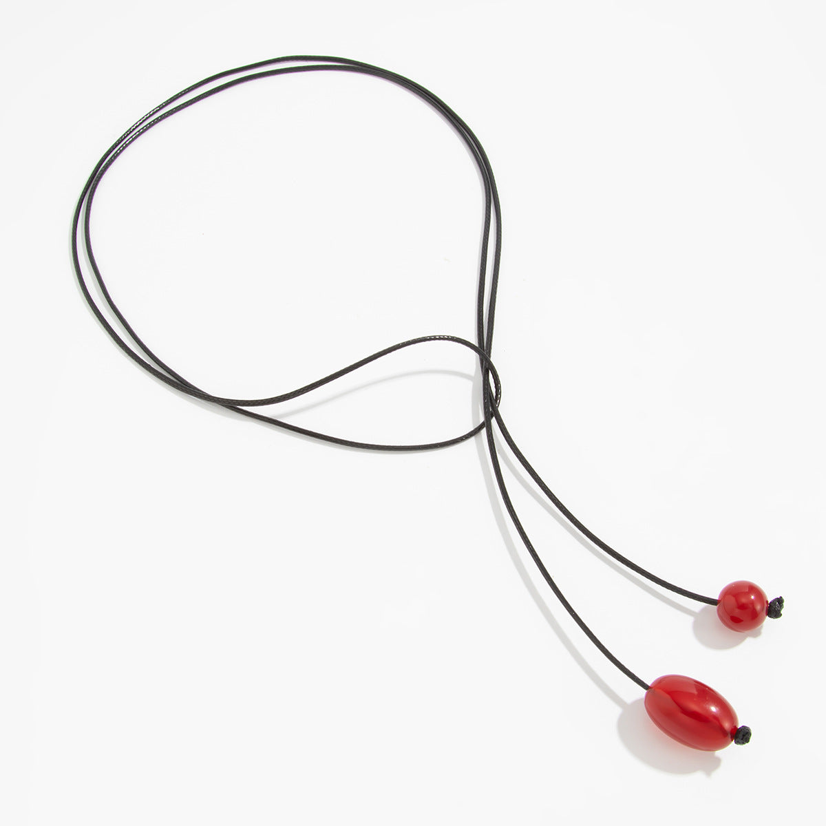 Asymmetrical Round Bead Y-Necklace