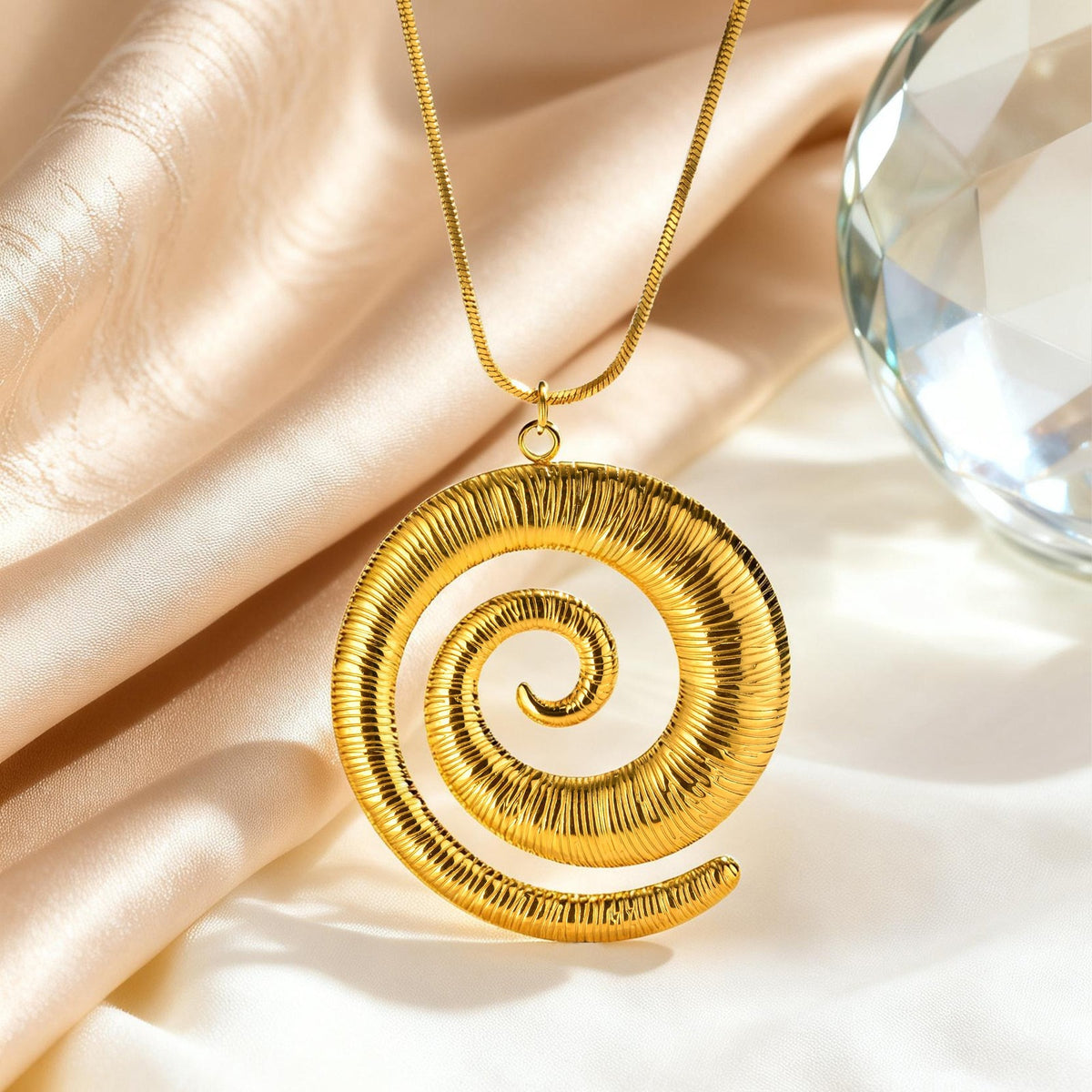 Cold Wind Ocean Stainless Steel Shell Pendant Leopard Print Long Item Decoration Necklace