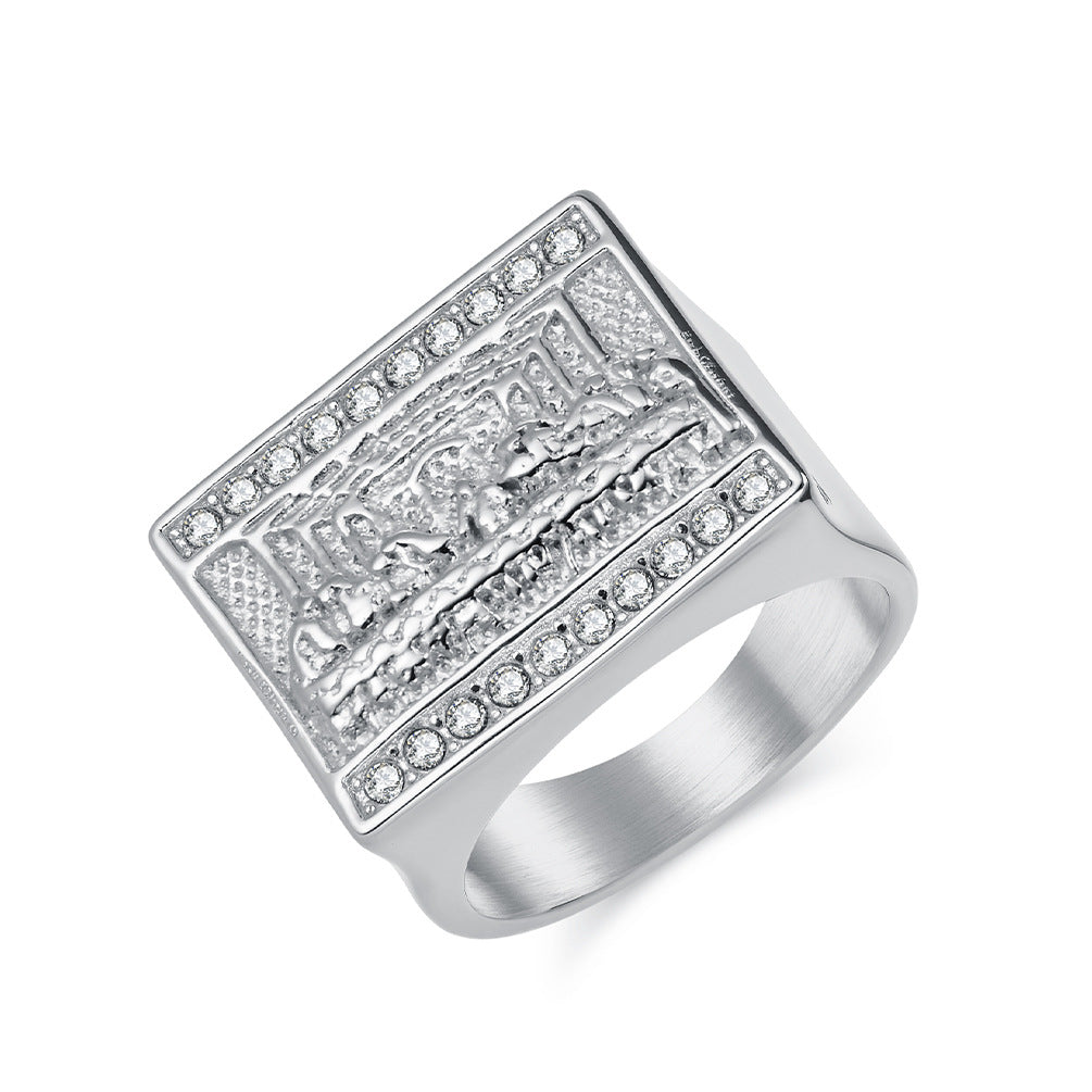Steel Ring – Statement The Last Supper Inspired Ring