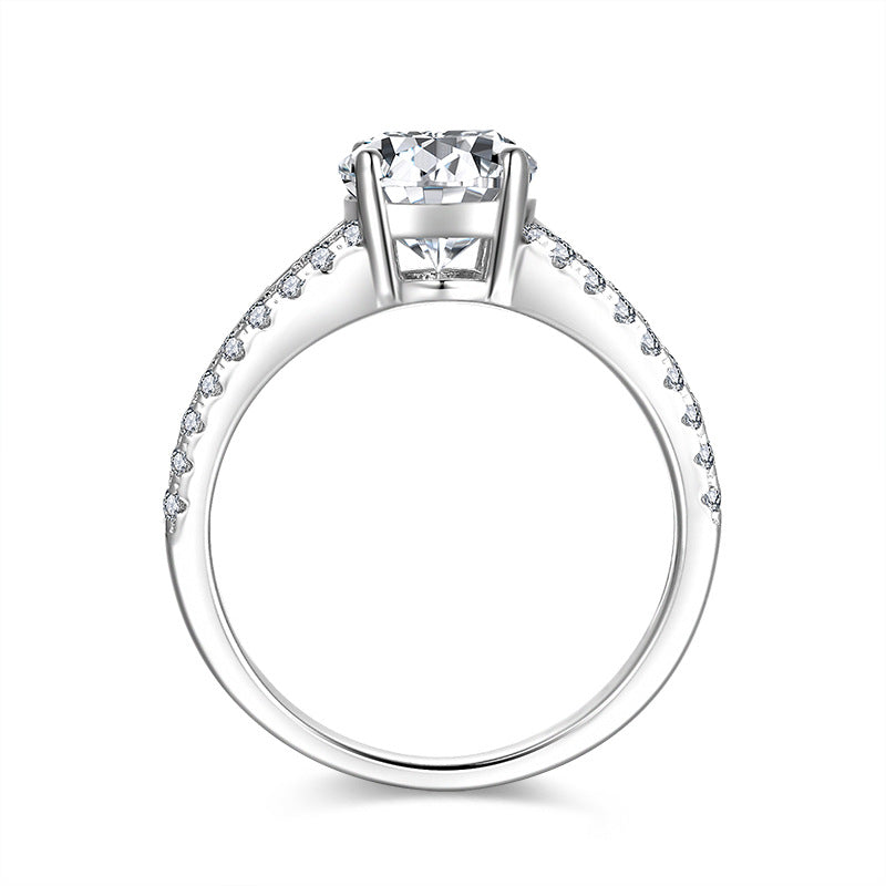 Cross-Border Independent Station Moissanite 2-Carat Engagement Ring