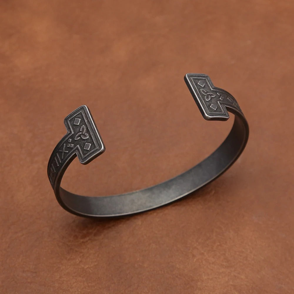Viking Rune Stainless Steel Men's Bracelet