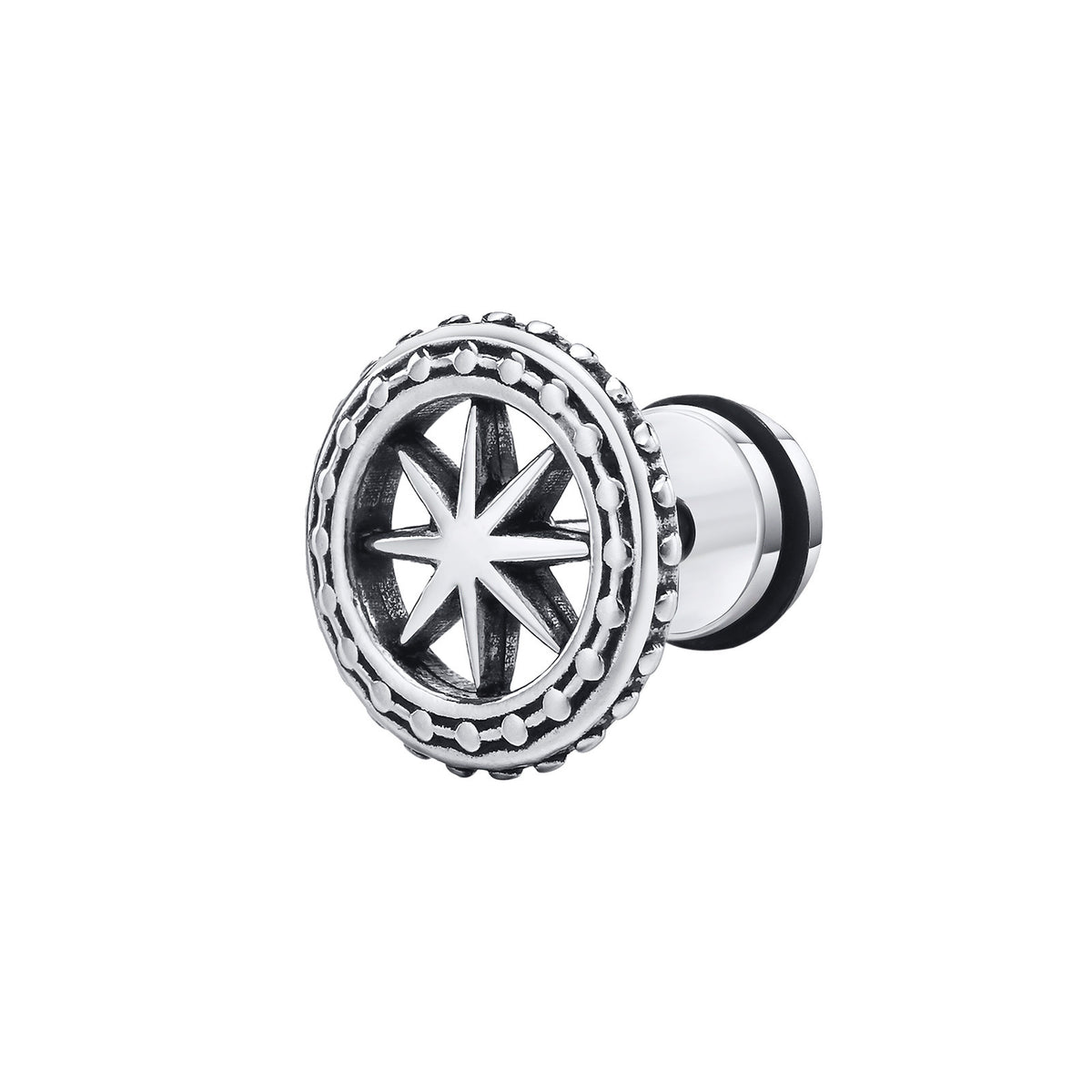Modern Stainless Steel Earring — Single