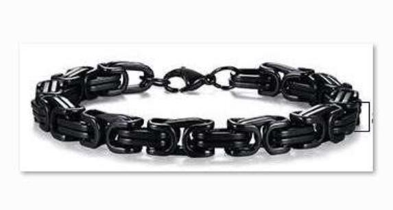 Square Byzantine Gold Foreign Stainless Steel Bracelet for Men