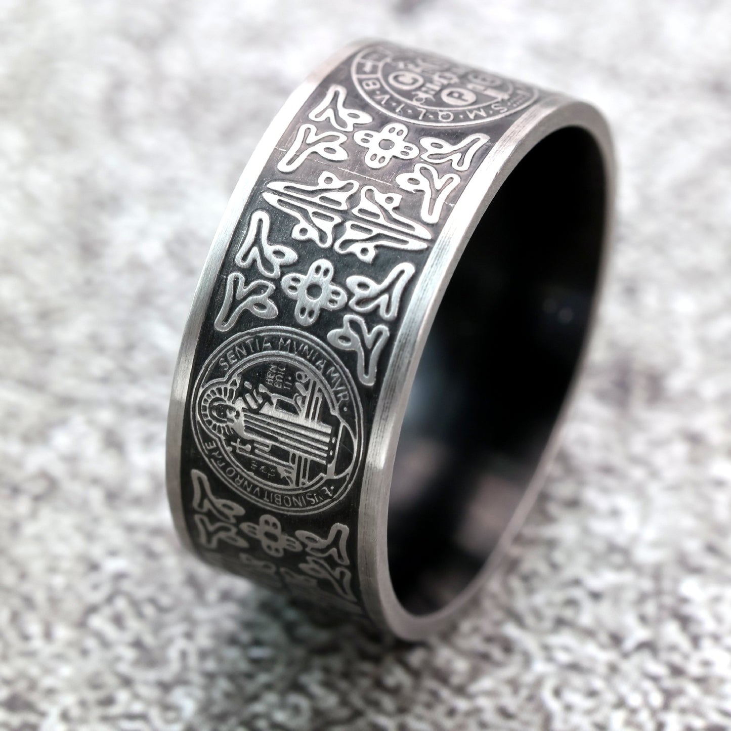 Planderful Stainless Steel Ring For Men With Lucky Tree Inspiration And Hip Hop Style