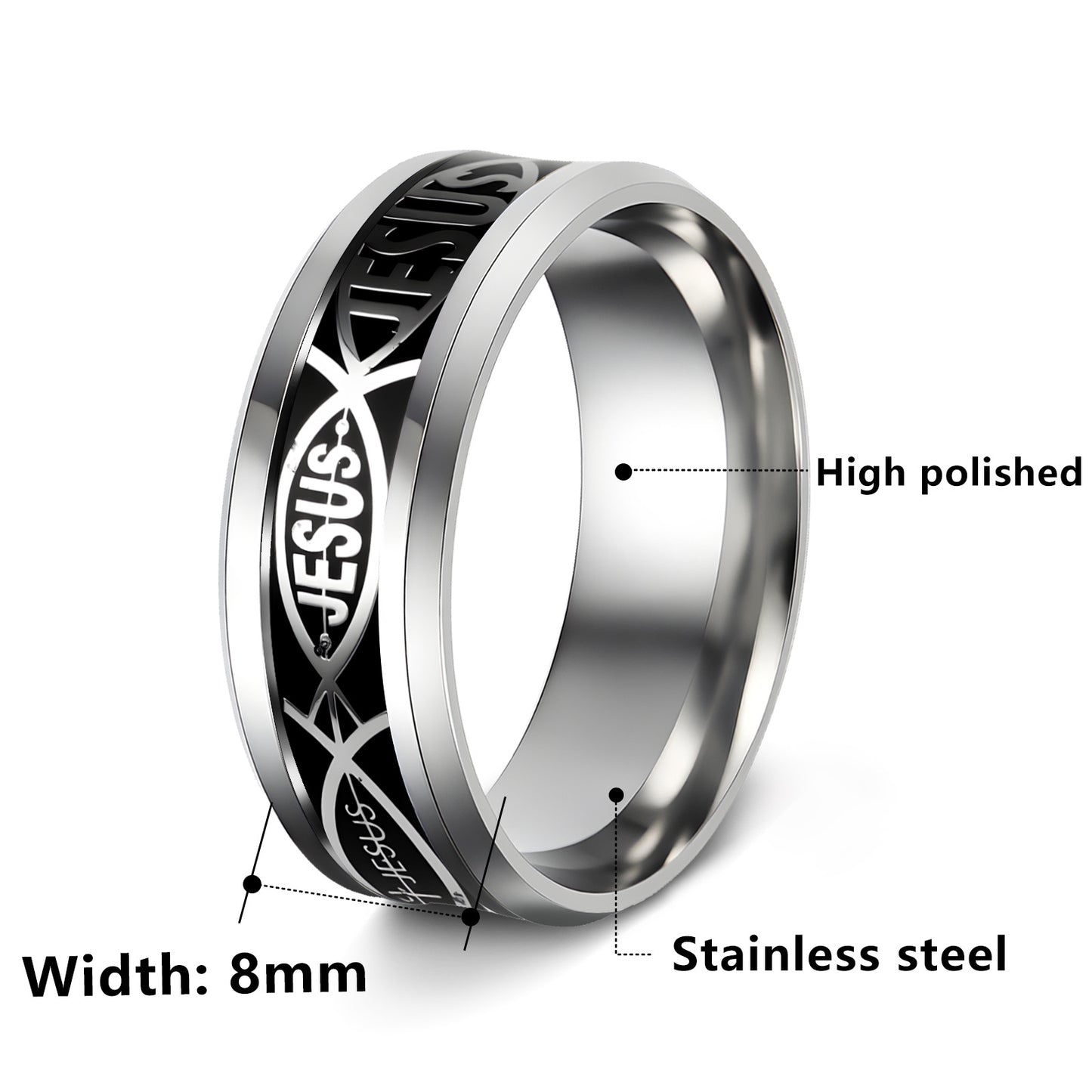 Stainless Steel Ring Unisex Protection Statement Planderful Collection Everyday Genie
