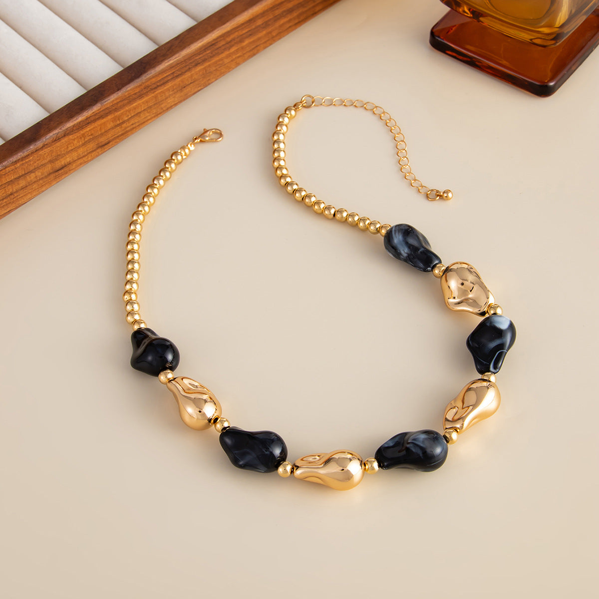 French Baroque Pearl Bead Necklace