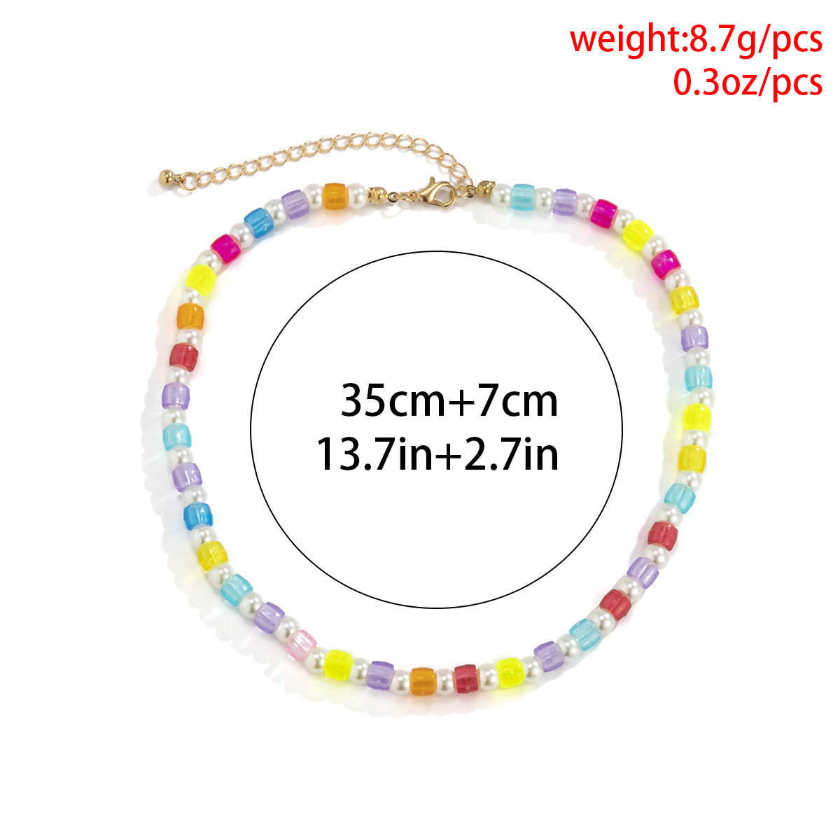 Planderful Vienna Verve Geometric Bead Necklace Retro Versatile Round Bead Statement For Fashion Lovers