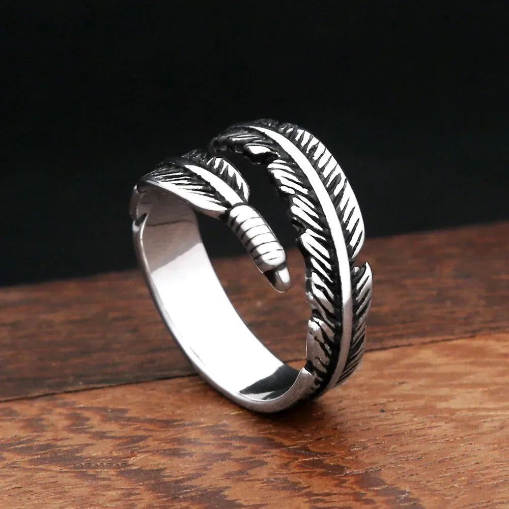Vintage Viking Stainless Steel Men's Ring
