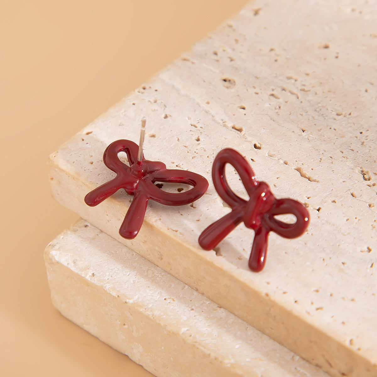 Planderful Vienna Verve Earrings – Elegant Oil Flower Bow Design