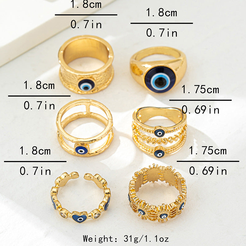 Demon's Eye Women's Ring Set by Planderful for Fashion Lovers