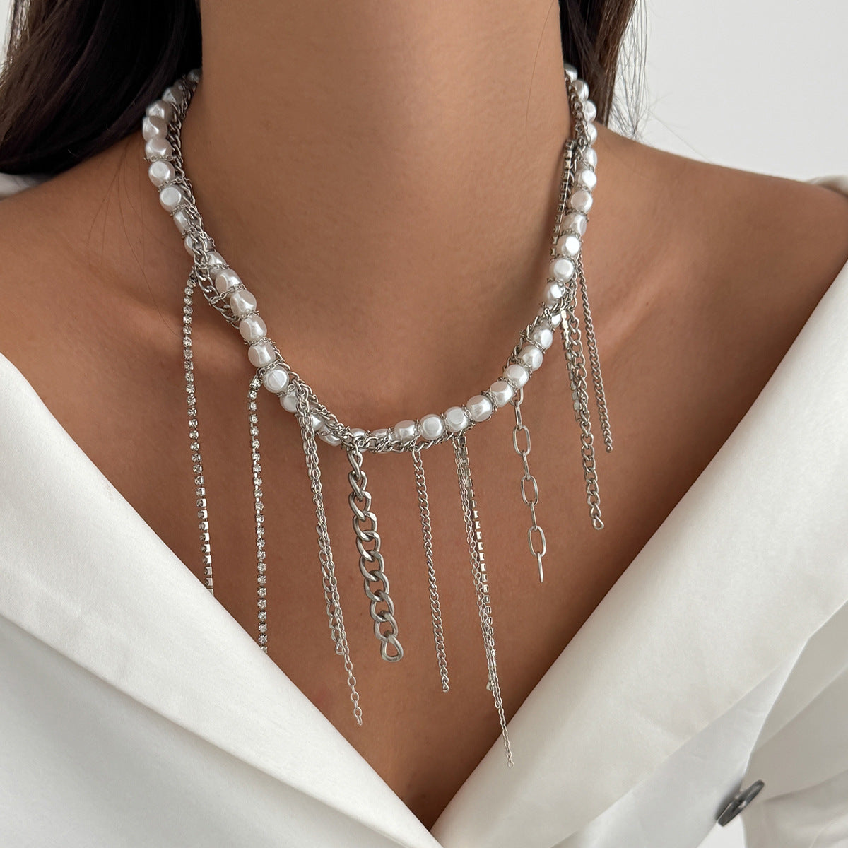 Planderful Vienna Verve Necklace – Elegant Multi-Layer Choker Design