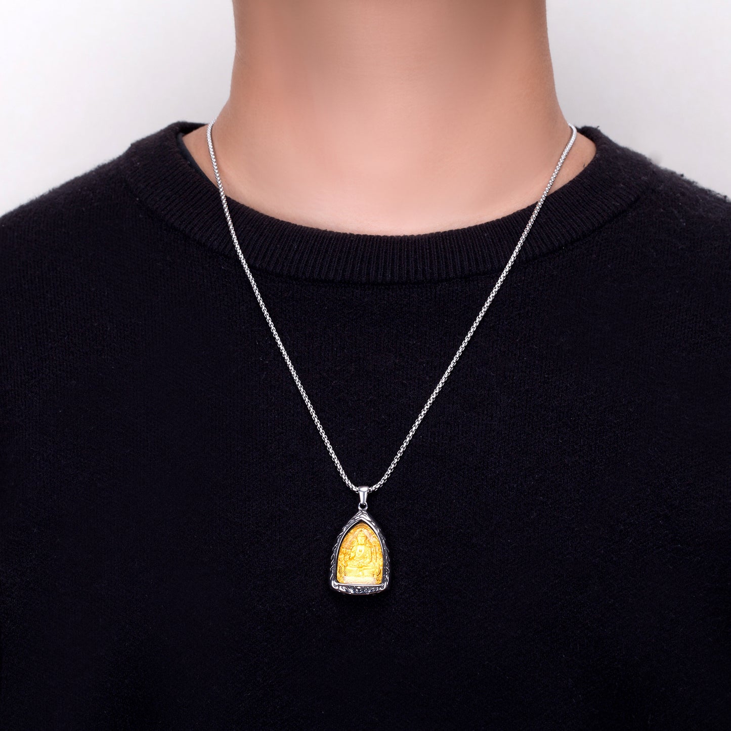 Steel Necklace – Elegant Chinese Zodiac Pendant